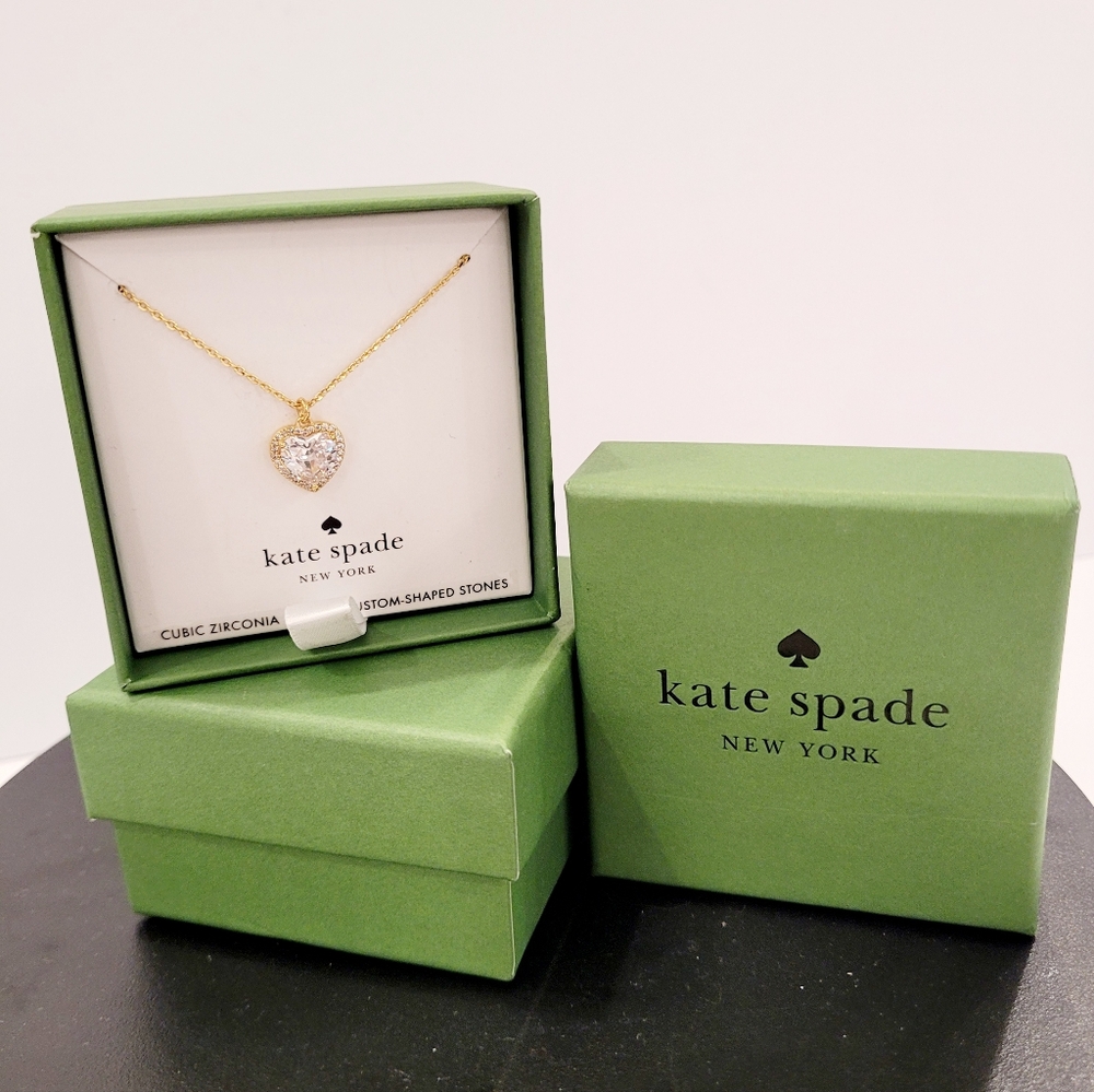 Kate Spade My Love Gold Heart Necklace - Picture 2 of 2